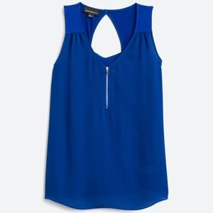 Lighton back detail mixed material blouse